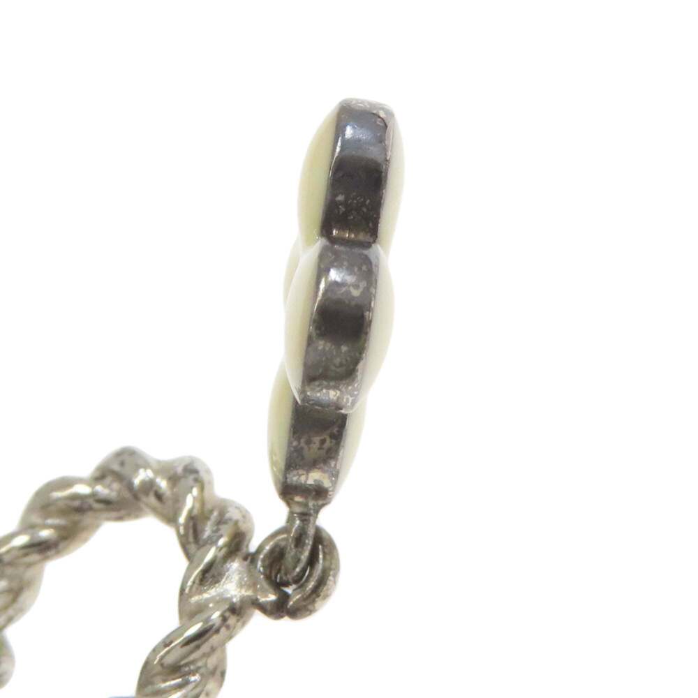 LOUIS VUITTON Silver Monogram Earrings - Picture 5 of 6